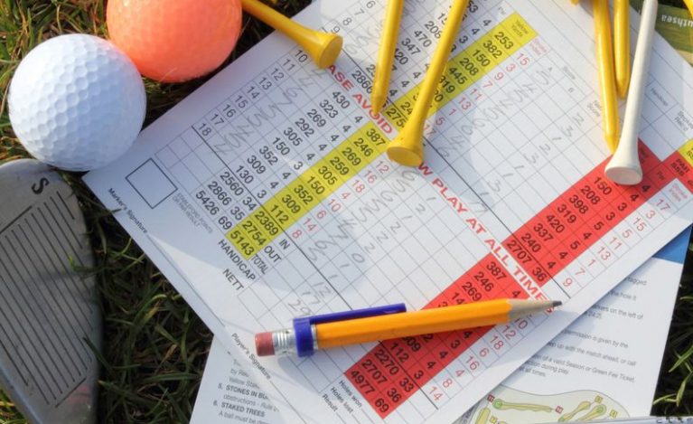 Golf scorecard