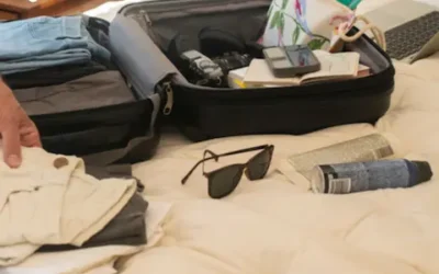 Golf trip belongings